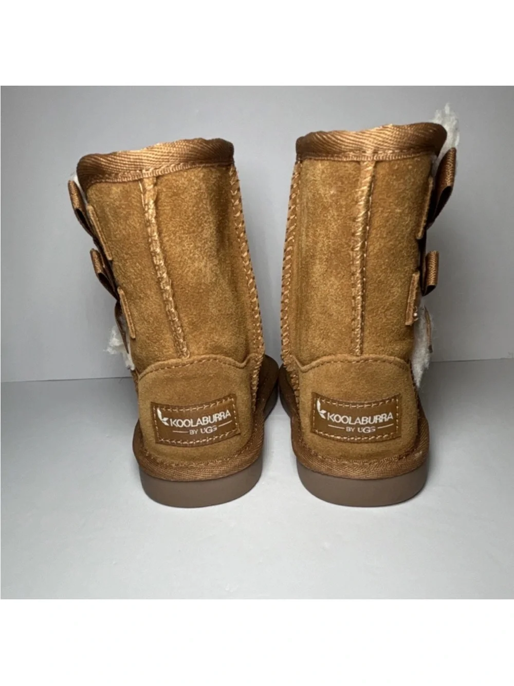 Koolaburra by UGG Toddler Size 5 Victoria Mid-Calf Snow Boots Bow Fur Trim
